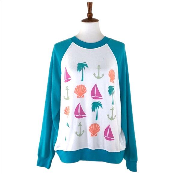 Wildfox "I Spy" Raglan Pullover Baggy Beach Jumper - Picture 3 of 7